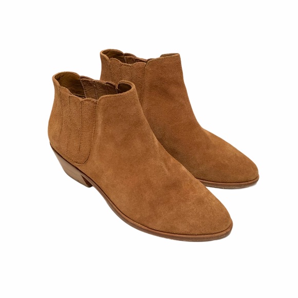 Joie Shoes - Joie Barlow Suede Ankle Booties Sz 38 US 8 Brown